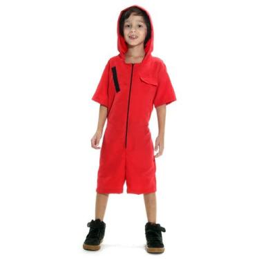 Imagem de Fantasia Macacão Vermelho Curto Luxo - Diversos, UNICA, M