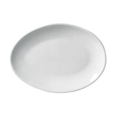 Imagem de Conjunto com 6 Pratos de Sobremesa Oval Orgânico New White 22,5x16,5x2