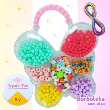 Imagem de Miçangas  kit infantil c/  entremeios p/ colar pulseira bijuteria e ar