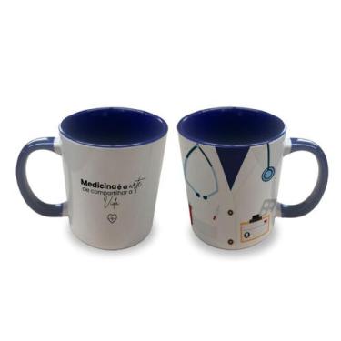 Imagem de Caneca Xícara Personalizada Médico Com Nome Cor Branca - Kathavento