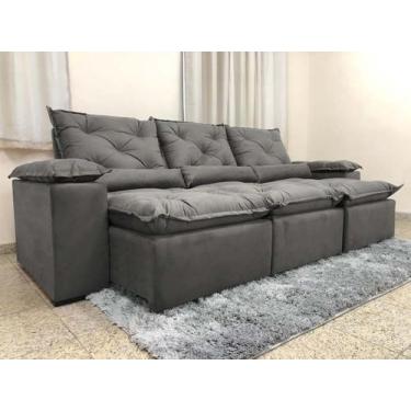 Imagem de Sofá 4 e 5 Lugares 3,20m Retrátil e Reclinável Alpoim Estofados Athena