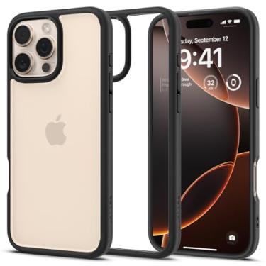 Imagem de Capa Spigen para iPhone 16 Pro Max, ultra híbrida projetada para Apple iPhone 16 Pro Max - preta fosca