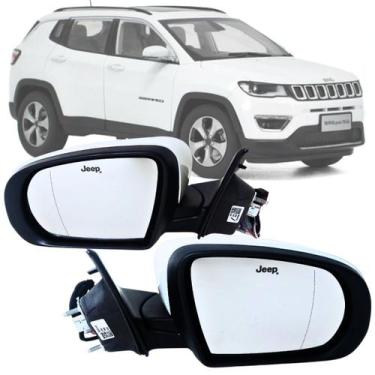 Imagem de Par Espelho Retrovisor Jeep Compass 2017 2018 2019 2020 Elétrico C/Set