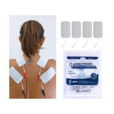 Imagem de Eletrodo auto adesivo 5x9 cm para Dor 4 unidades para TENS FES RUSSA -