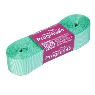 Imagem de Fita Gorgurão Progresso 22mm nº5 - 10m Cor 232 Verde Menta - 01 unidad
