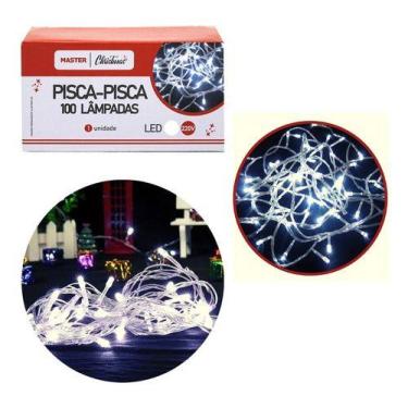 Imagem de Pisca Pisca Branco 8 Metros 8 Funções 220v 100 Lâmpadas - Rio Master