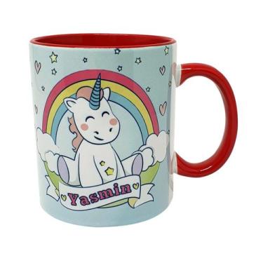 Imagem de Caneca Vermelha de Unicórnio Personalizado - GMH Prod. Serv. e Repr.