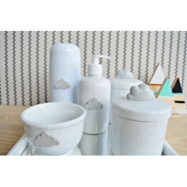 Imagem de Kit Higiene Bebe Porcelana Gel Algodao Cotonete Termica K042 - Ciranda