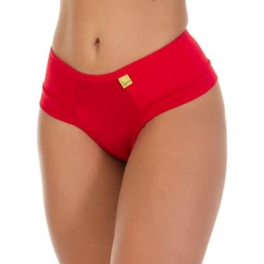 Imagem de Kit 5 Calcinha Cinta Algodão Confortável Microfibra Lingerie Feminina 