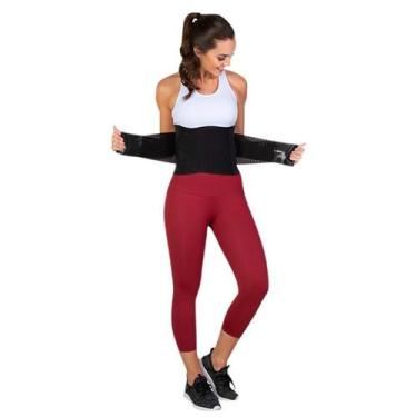 Imagem de 017 Cinta UNISSEX abdominal com fecho tiras autocolantes em tecido Fle