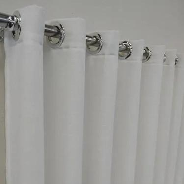 Imagem de Cortina Gase Linho Com Forro Para Escritório 6,00x2,60 - Salvatex Conf