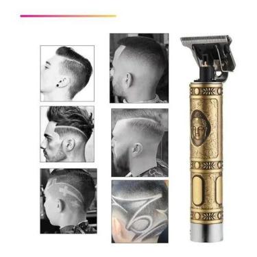 Imagem de Maquina Acabamento Cabelo Barbeiro Profissional Vintage Top - Mr Venda