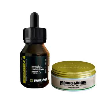 Imagem de Kit Macholândia Pasta Modeladora 130g + Oleo Para Barba 50ml - Macho L