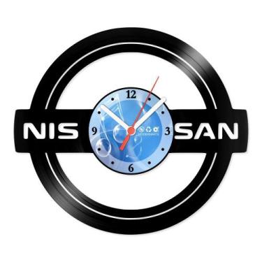 Imagem de Relógio De Parede Disco Vinil Carros - Nissan - VCA-026 - Modernarte