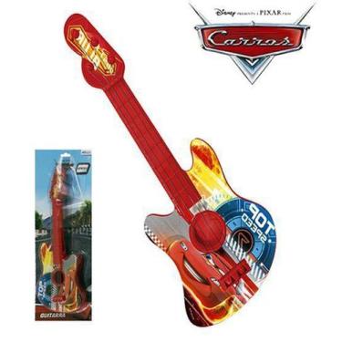 Imagem de Guitarra infantil acústica - carros disney - ETITOYS - ETI Toys