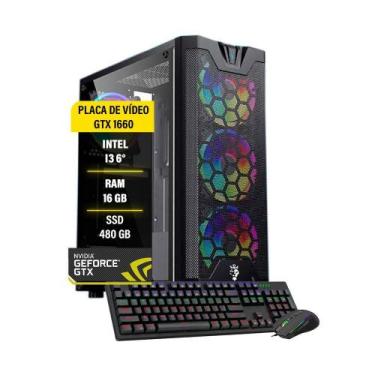 Imagem de Pc Gamer I3 6 16Gb Gtx 1660 Ssd 480Gb - Amorim Shop