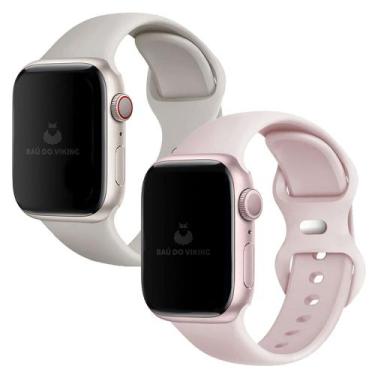 Imagem de Kit 2 Pulseiras Sport Fecho Duplo Compatível com Apple Watch - Baú do 