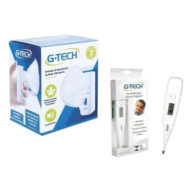 Imagem de Inalador Nebulizador Portatil Silencioso G-tech + Termometro