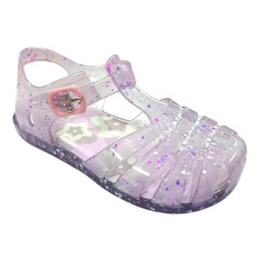 Imagem de Sandália Menina Pimpolho Colorê PVC Lilás 0130360E, 22, Lilás