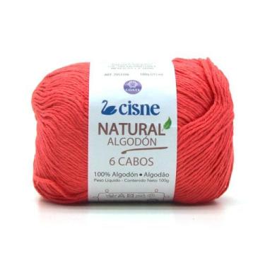Imagem de Fio Cisne Natural Algodón 6 Cabos 100g - 100% Algodão, 01098 - LARANJA