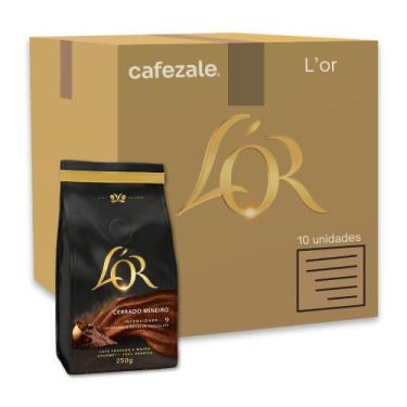 Imagem de Café Gourmet Lor Cerrado Mineiro Moído Kit 10 Pacotes 250g - L'OR