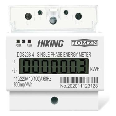 Imagem de Medidor Bifásico 2 Fases Sem Neutro 110v 220v 100a - Hiking