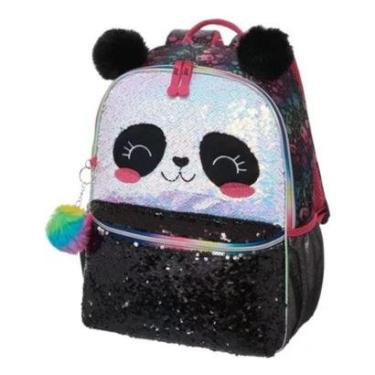 Imagem de Mochila Costas Panda Pack Me Orelinha 3D Escolar Infantil Pacific-Unissex