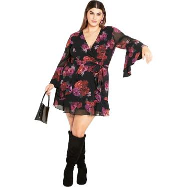 Imagem de City Chic Vestido feminino Citychic Plus Size Gemma, Floral premiado, 52