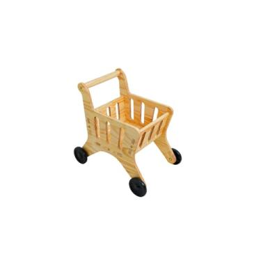 Imagem de Smart Baby Box, Carrinho de Boneca e Compras em Madeira para Criança