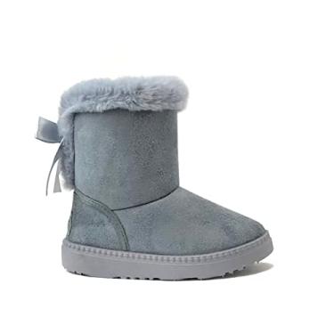 Imagem de REDVOLUTION botas infantis meninas lindas botas de neve com laço de borboleta