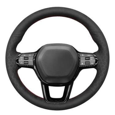 Imagem de MEWANT Honda Civic 11 Capa de volante costurada à mão para Honda Civic 11 HRV 2022-2024 / Accord 2023-2024 Acessórios de volante para Honda Civic 11