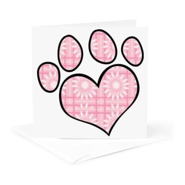 Imagem de Cartão de felicitações - Estampa de pata fofa em Pinkie Pie Flower Burst - Estampa fofa de patas