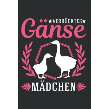 Imagem de Gänsehalter Notizbuch: Verrücktes Gänse Mädchen Gans Mädel Gänsezüchter / 6x9 Zoll / 120 karierte Seiten Seiten
