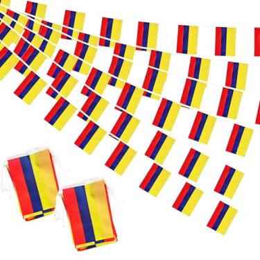 Imagem de Bandeiras da Colômbia pequenas bandeiras colombianas de 1,8 m e 60 bandeiras da Colômbia Bandeiras para Grande Abertura, Festival Olímpico, Decorações de Celebração Esportiva de Grande Abertura