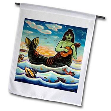 Imagem de 3dRose fl_21204_2 Bandeira de jardim de folclore folclore água e oceano MermaI'd Woman, 45,7 x 68,5 cm