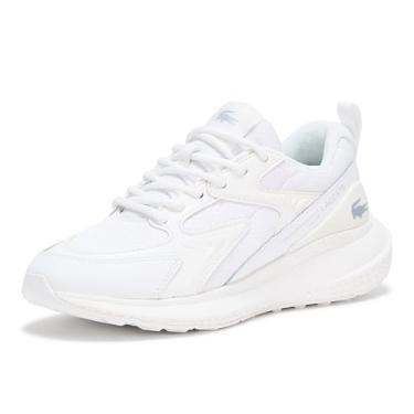Imagem de Lacoste Tênis feminino L003 Evo, Branco/Branco, 40