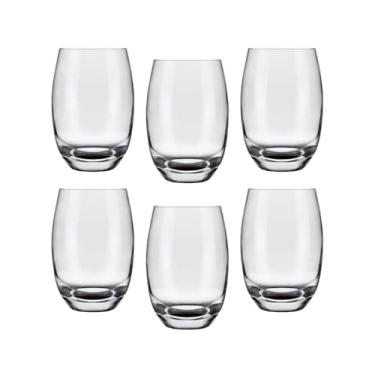 Imagem de Jogo com 6 Copos Long Drink de Vidro Cristalino 465ml Para Servir Sucos Água Refrigerante Drinks
