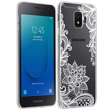Imagem de Capa para Galaxy J2, Galaxy J2 Core/J2 Dash/J2 Pure/J260/J2 capa brilhante com flores, capa de telefone fina de TPU flexível e transparente à prova de choque para Samsung Galaxy J2 2019, mandala