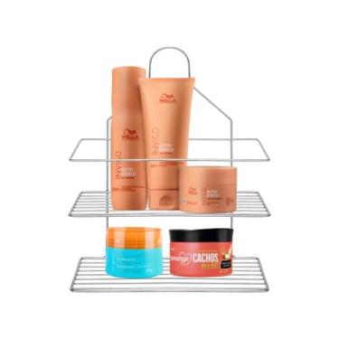 Imagem de Suporte Porta Shampoo de Registro Cromado - Magalu RC Cabos