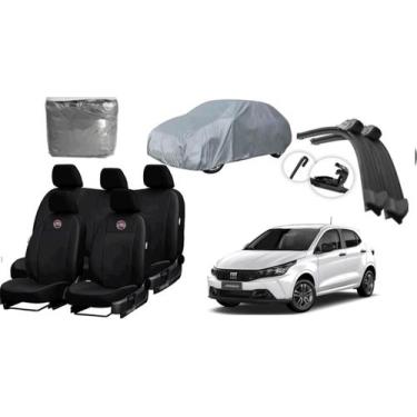 Imagem de Kit Argo 17-03 com Capa de Couro, Capa de Cobrir e Limpador de Vidros 