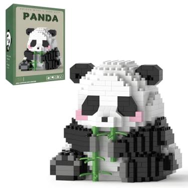 Imagem de Finger Rock Creator Panda Bamboo Building Set, 504PCS Cute Panda Micro Bricks Building Kit, Party Favors for Adults Kids Boys Girls 8+