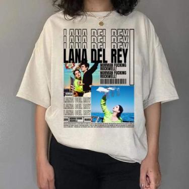 Imagem de Camisa camiseta t-shirt básica "Lana del rey Norman texto" - loja dink