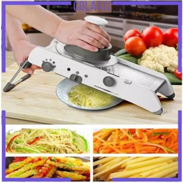 Imagem de Cortador/Ralador De Cozinha Mandolin De Alimentos Com Lâminas Substitu