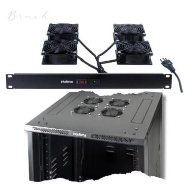 Imagem de Kit ventilação para Racks com 4 ventiladores KVR4V Intelbras