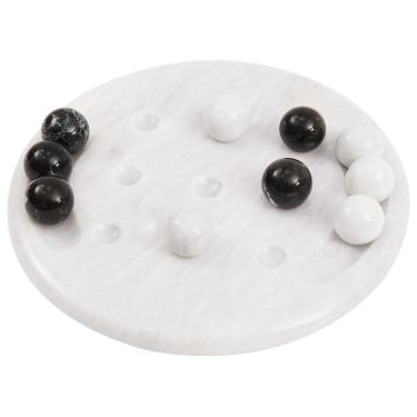 Imagem de Jogo de tabuleiro Radicaln Marble Tic Tac Toe com tabuleiro e bolas de 10 cm