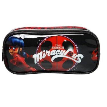 Imagem de Estojo Duplo Miraculous Ladybug Power 8cm - Pacific, Preto