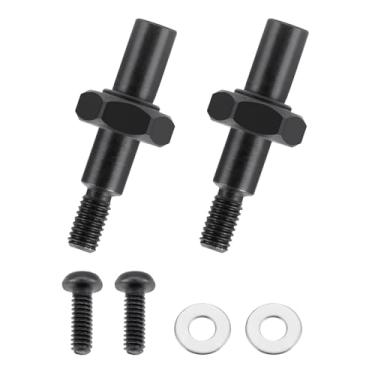Imagem de JGGZONE 2PCS Black Harden Steel 1144 Front Wheel CVD Axles 8mm Drive Shafts Compatible with LOSI 1/16 Mini-B Buggy 1/18 Mini-T 2.0 Stadium Truck Replacement Parts