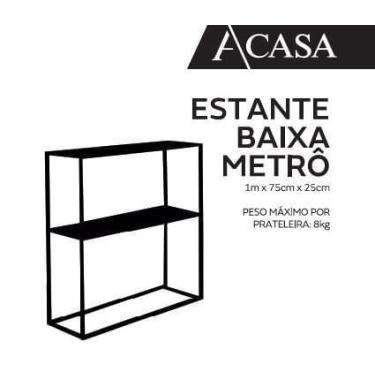 Imagem de Aparador Metal Metro Preto - ACASA