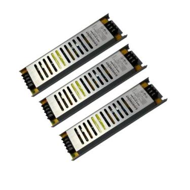Imagem de 3 Fontes Driver 12V 8A 96W para Fita LED IP40 - Save Energy