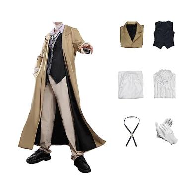 Imagem de Tomioka Anime Dazai Osamu Cosplay Fantasia BungoStray Outfit Ranpo Edogawa Detetive Uniformes Conjunto Completo Festa de Halloween (ESTILO-2, PP)